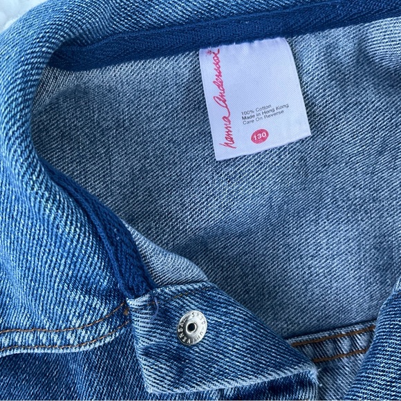 Hanna Andersson jean jacket size 13 - Picture 3 of 3